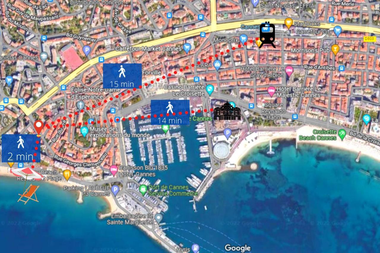 Le Dol - 150M Plages - Suquet - Verriere Cote D'Azur Cannes Zewnętrze zdjęcie